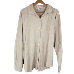 Soft Surroundings Button Up Shirt Long Sleeve XL